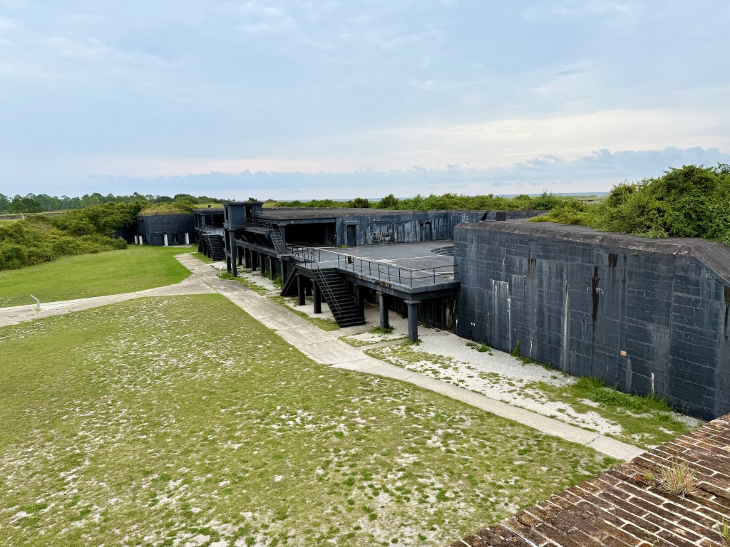 Overlooking the new addition of Fort Pickens